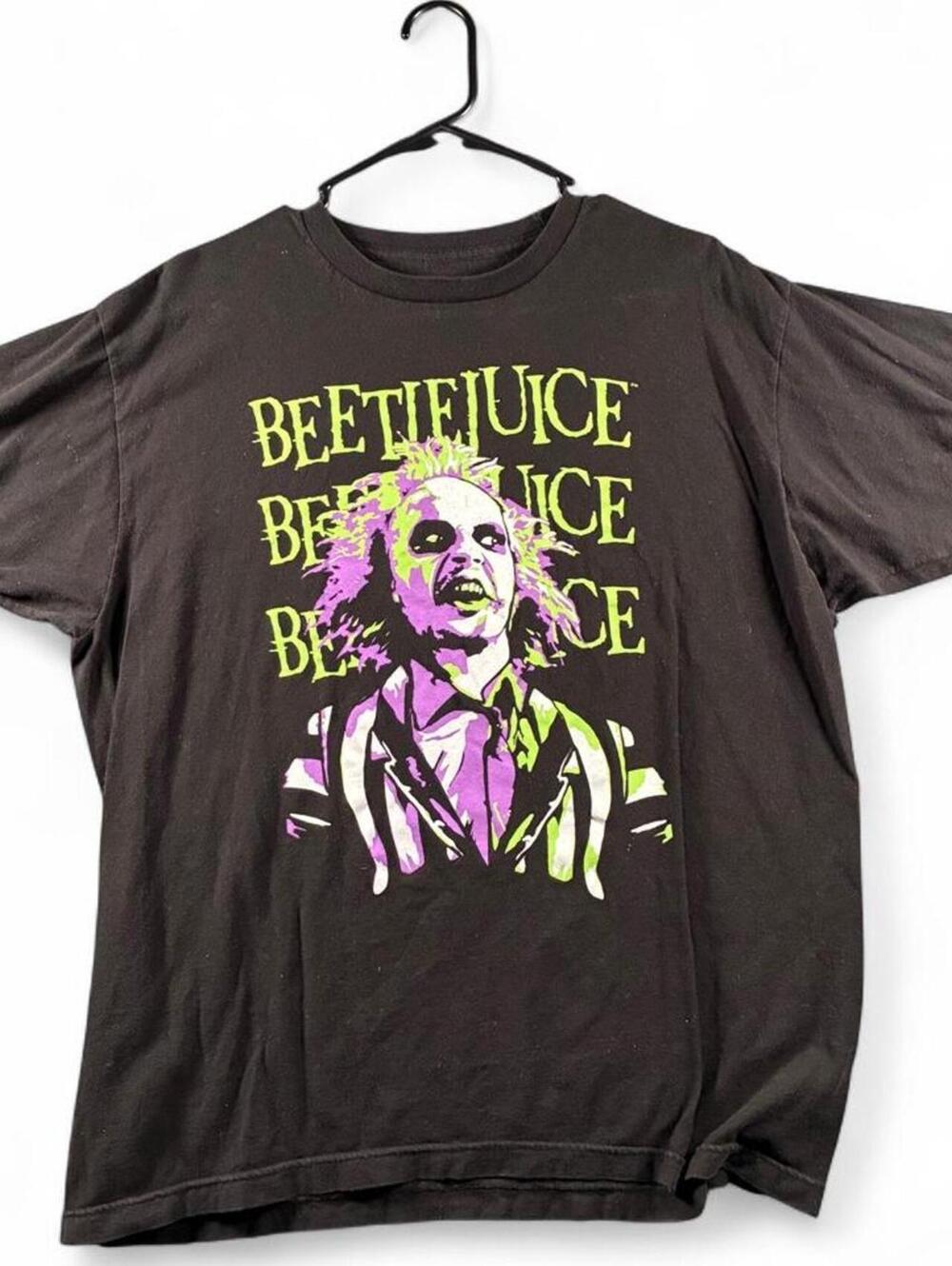 Beetlejuice Halloween Graphic T-Shirt Black XL